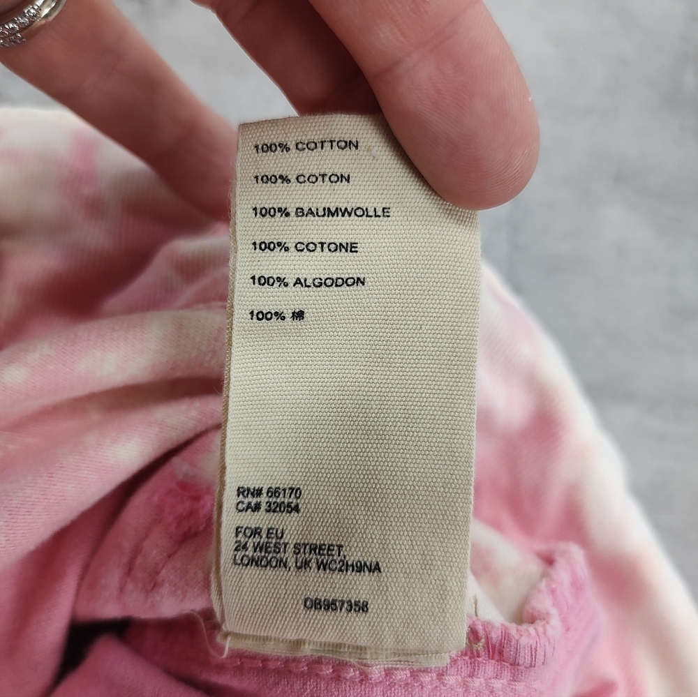 Free People Women's Olivia Pink Acid Wash Distressed Paper bag Shorts Size 27 - Picture 11 of 11